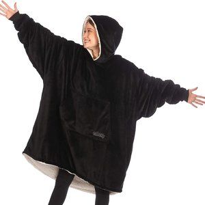 Comfy Unisex Original Blanket Sweatshirt Black